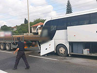 На севере Израиля столкнулись  грузовик и автобус, один человек погиб
