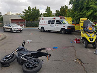 В Ришон ле-Ционе разбился мотоциклист, пострадавший в тяжелом состоянии