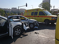 В ДТП на бульваре Голды Меир в Иерусалиме пострадали два человека