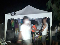 Полиция прервала ночную "дискотеку" в лесу Бен-Шемен