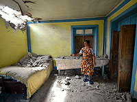 Жилой дом в Товузском районе Азербайджана, повреждённый в результате артиллерийского обстрела