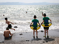 Минздрав предупреждает об опасности купания на четырех пляжах Кинерета
