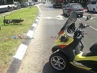 В Тель-Авиве автомобиль сбил велосипедиста, пострадавший в тяжелом состоянии