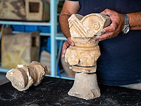 Фрагмент колонны и капителия античных перил