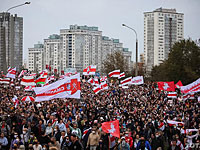 На "Марш освобождения политзаключенных" в столице Беларуси вышли десятки тысяч человек