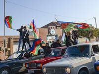 Празднование в Гяндже, Азербайджан. 10 ноября 2020 года