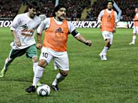 Диего Марадона. Благотворительный матч в Грозном