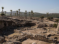 Вид на археологический парк в Мегиддо
