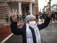 Протестующая против соглашения о нормализации отношений между Марокко и Израилем. Рабат, Марокко, 14 декабря 2020 года