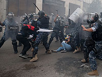 Столкновения полиции со студентами в Бейруте