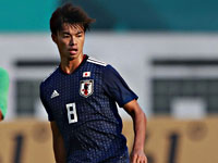 Каору Митома в матче юношеской сборной Японии против индонезийцев