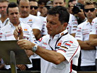 Фаусто Грезини на гонках в Малайзии в 2012 году