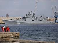 Российский военный корабль впервые нанес визит в Судан