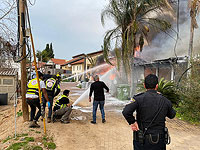 В результате пожара в жилом доме в Сдероте пострадал мужчина