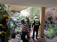 В доме в Герцлии обрушился балкон, четыре человека получили травмы