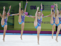 Художественная гимнастика. Израильтянки завоевали серебряную медаль онлайн-турнира