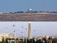 Ядерные объекты в Димоне (верхний снимок) и в Натанзе (нижний снимок)