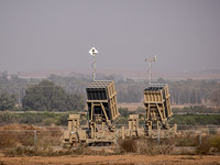 Батарея системы ПРО "Железный купол" около границы Газы