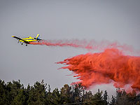 Лесной пожар в районе Бейт-Шемеша, в тушении участвуют самолеты пожарной службы