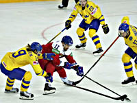 Чемпионат мира по хоккею. Чехи победили шведов, проигрывая 0:2