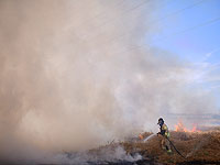 В галилейском поселении Каланит вспыхнул сильный пожар