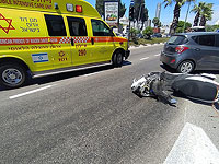 Столкновение мотоцикла и самоката в Реховоте, один из пострадавших в тяжелом состоянии