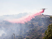Пожар в Гуш-Эционе, на месте действуют самолеты пожарной службы