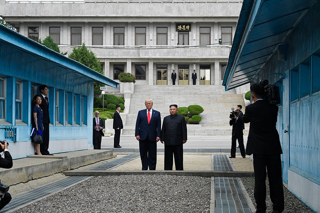 С лидером Северной Кореи Ким Чен Ыном. 2019 год