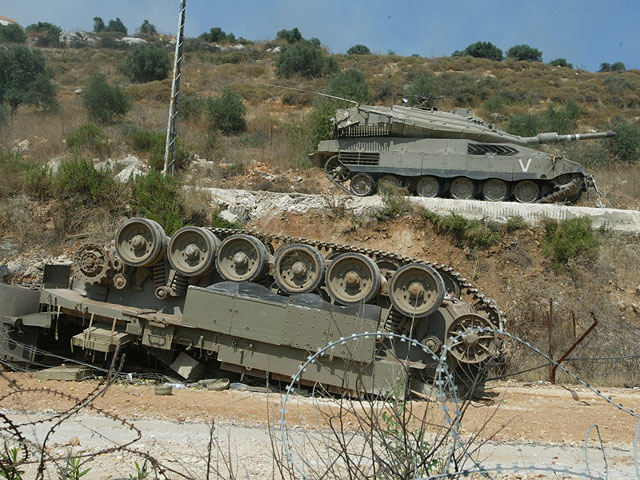 На границе с Ливаном в июле 2006 года