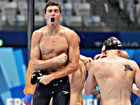 Олимпиада.  Плавание. В эстафете победили американцы
