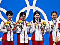Олимпиада. Плавание. Китаянки установили мировой рекорд в финальном заплыве