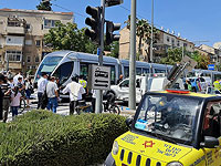 В Иерусалиме столкнулись трамвай и легковой автомобиль, тяжело травмирован мужчина