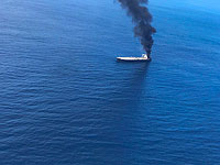 Чрезвычайное происшествие в Оманском заливе: над одним из судов - дым