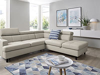 Стильный современный диван Sisto с комфортными, регулируемыми подголовниками