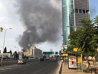 Пожар в Тель-Авиве, проводится эвакуация