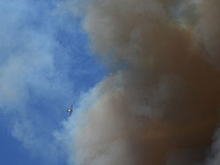 Лесной пожар привел к загрязнению воздуха в Кирьят-Шмоне