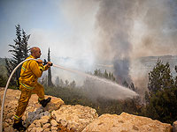 Пожар в районе Иерусалимских гор, жителей эвакуируют