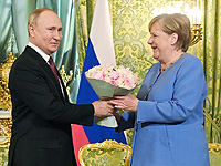 Ангела Меркель и Владимир Путин. 20 августа, Кремль.