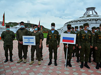 Команда ЦАХАЛа участвует к конкурсе "Военное ралли" на играх АрМИ-2021 в России