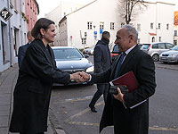 Посол Израиля в Литве Йоси Леви и лидер демократических сил Беларуси Светлана Тихановская