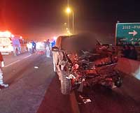 На 80-м шоссе в результате ДТП погиб пешеход и пострадали двое водителей