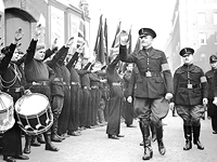 Основатель Британского союза фашистов Освальд Мосли. Лондон, 1936 год