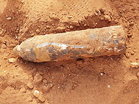 В Ганей-Тикве обнаружен британский снаряд периода Первой мировой войны