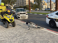 В Ашкелоне автомобиль сбил женщину, ехавшую на велосипеде