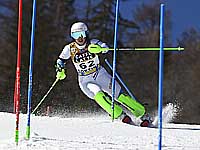 Горные лыжи. Слалом-гигант. Израильтянка Ноа Шоллос завоевала серебряную медаль