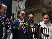 Президент Израиля зажег первую ханукальную свечу в Хевроне