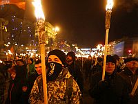Марш в честь Бандеры в Киеве. 1 января 2019 года
