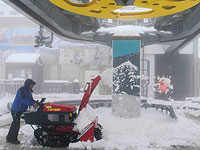 Снегопад на Хермоне продолжается, горный курорт откроют для посетителей в понедельник