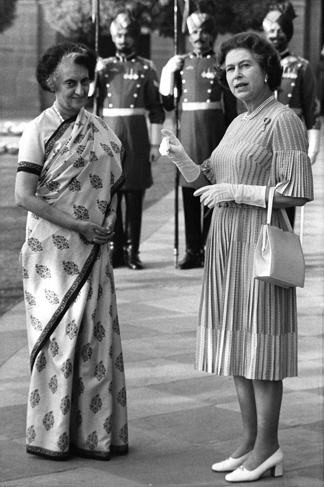 С Индирой Ганди, 1983 год