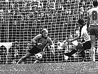Чемпионат мира 1978 года. Ронни Хельстрем в матче против сборной Бразилии